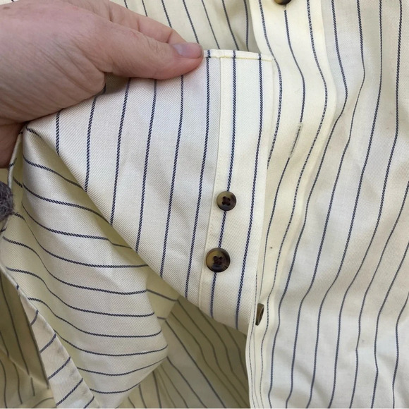 DENVER HAYES Never Iron Men’s Button Down Long Sleeve Shirt Large - Picture 9 of 13